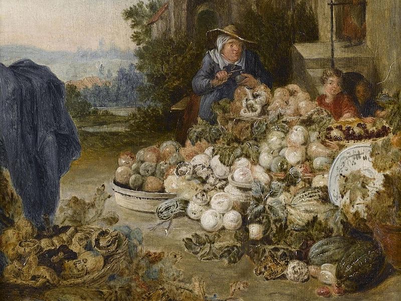 1685-Peter Angelis - Il fruttivendolo